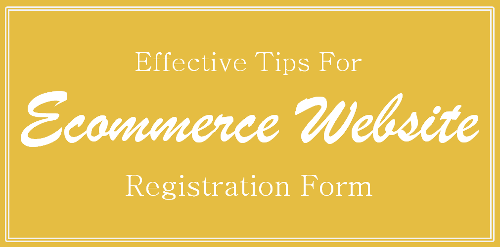 Ecommerce Website Registration Form